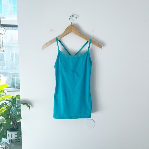 Lululemon Blue Racerback Tank Size 6 - Picture 1 of 3